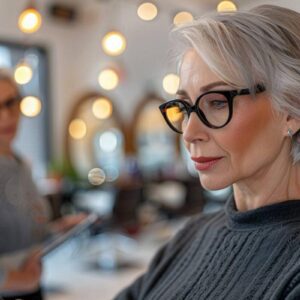 Comment choisir une coupe de cheveux pour femmes de 60 ans avec lunettes ?