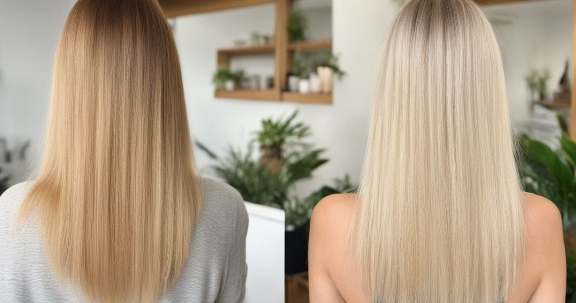 Coloration Végétale Blond Avant Après