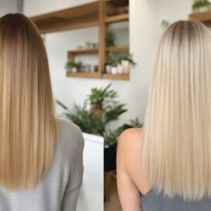 Coloration Végétale Blond Avant Après