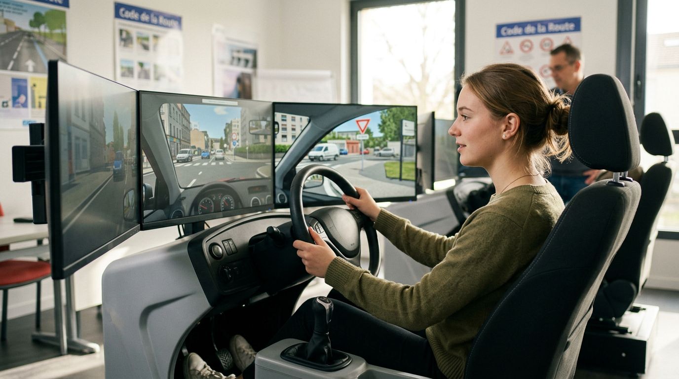 Apprendre &agrave; conduire : la r&eacute;volution du simulateur voiture auto ecole