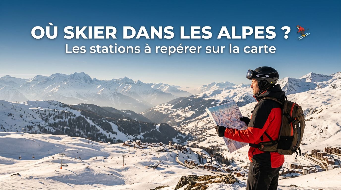 Où skier dans les alpes, notre carte