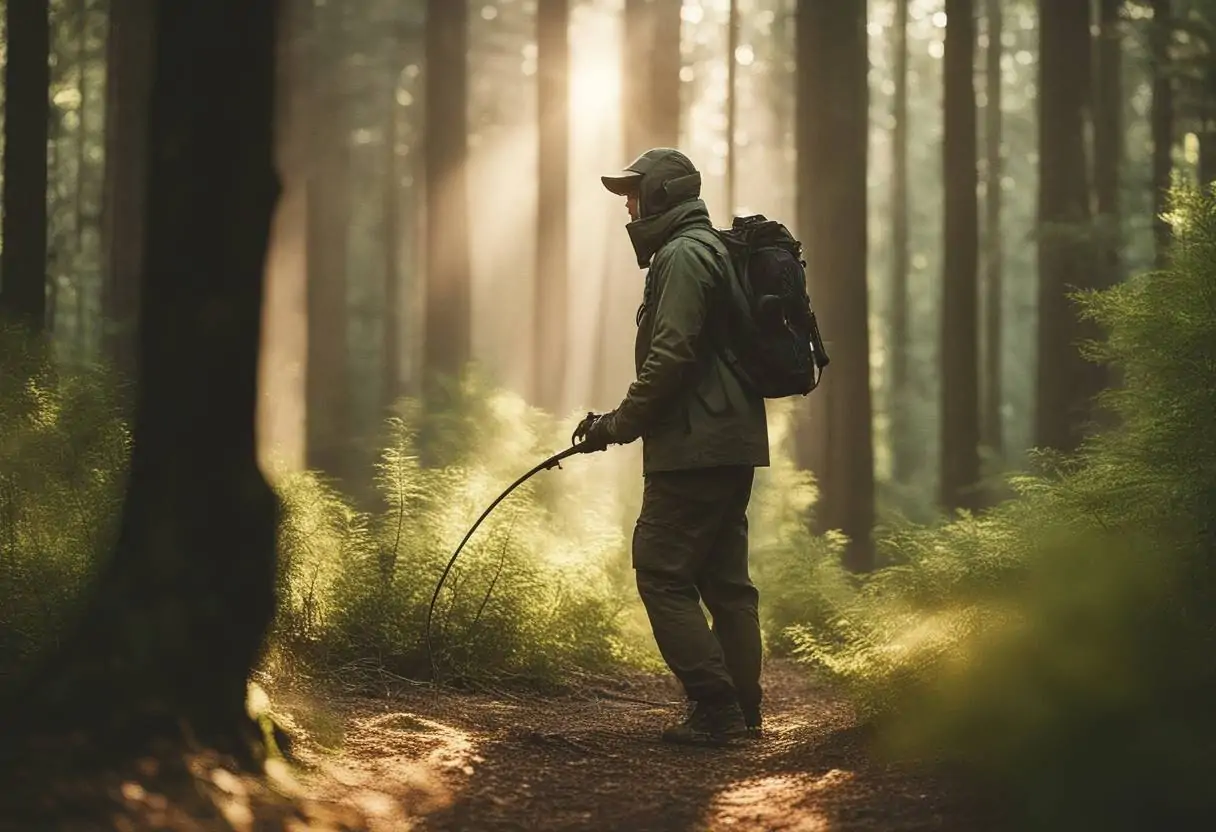Détecter en forêt avec un détecteur de métaux