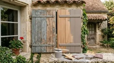 Volets en bois qui s'écaillent : faut-il décaper, poncer ou repeindre ?